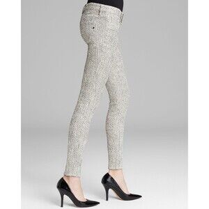 New Womens 26 NWT $390 Genetic Denim Metallic Tweed Shane Pants Cherish Skinny